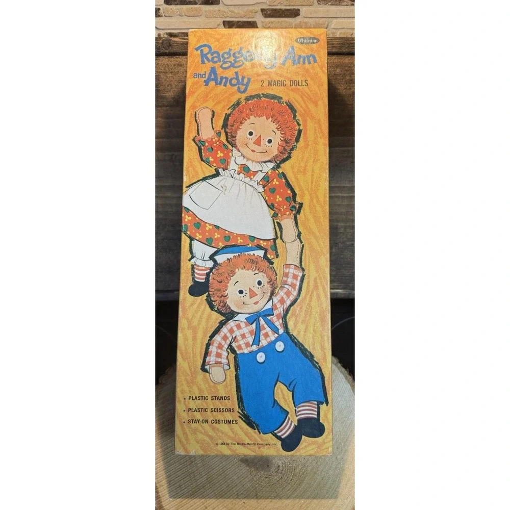 Whitman 1968 Raggedy Ann and Andy Paper Dolls, Missing Scissors‎